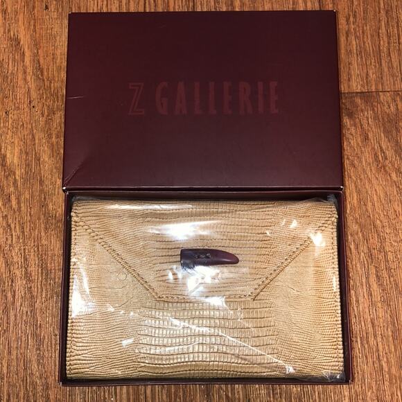 Z Gallerie Tan Serengeti Photo Envelope Clutch - Picture 6 of 7